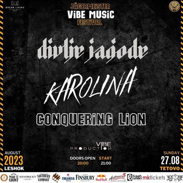 [Лешок, Тетово][Фестивал] 𝐉Ä𝐆𝐄𝐑𝐌𝐄𝐈𝐒𝐓𝐄𝐑 𝐕𝐈𝐁𝐄 𝐌𝐔𝐒𝐈𝐂 𝐅𝐄𝐒𝐓𝐈𝐕𝐀𝐋